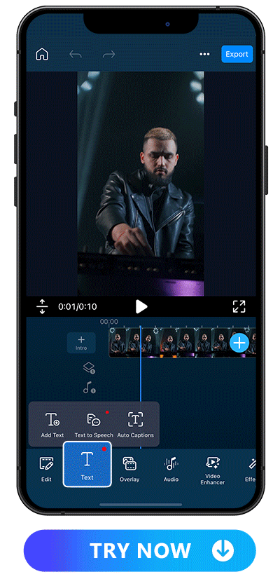 adjust the text in different styles with PowerDirector